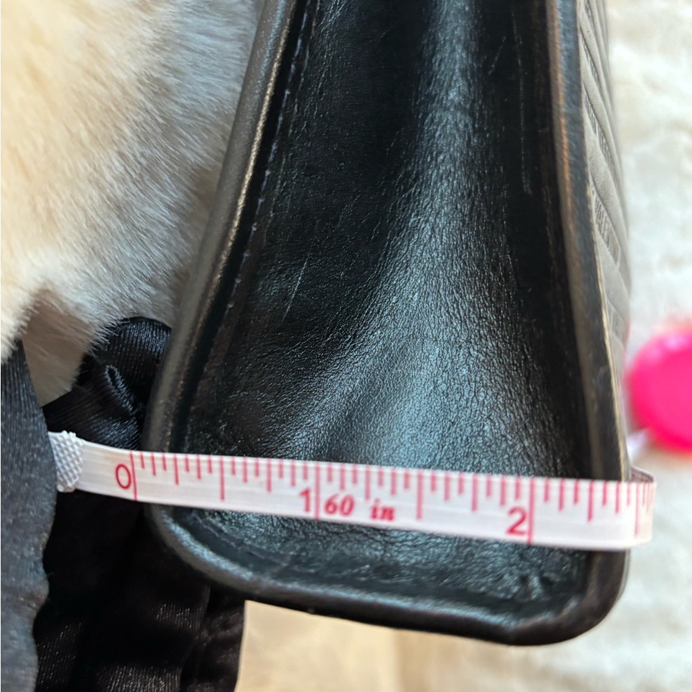 Valentino Leather Black Bag Embossed - Picture 9 of 16